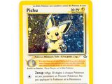 a close up of a pokemon card on a white surface