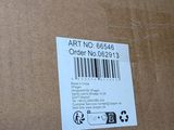 a box with a price tag on it sitting on a table