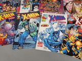 a lot of comic books on the table