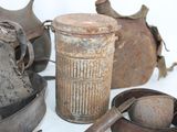 many old items that are sitting on a table