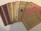 a lot of old books that are on a table