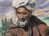 un tableau représentant un vieil homme coiffé d'un turban blanc