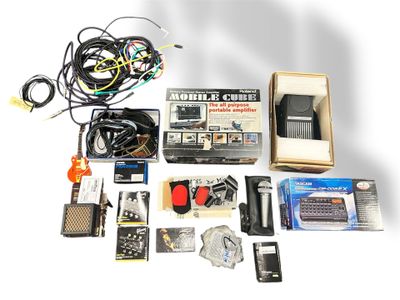 an image of a bunch of electronics that are sitting on a table