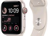 an image of a white apple watch with a white band