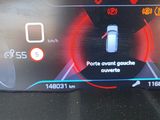 the dashboard of a car with a digital display showing the speed of a car
