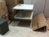 many boxes and boxes on the floor in the room