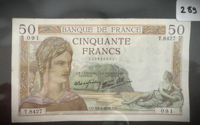 le recto d'un billet de banque sur lequel figure le portrait d'une femme