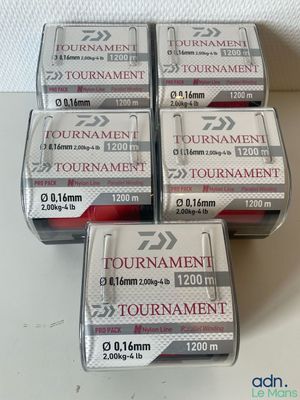 Lot de 5 bobine de fil de pêche, de type : Tournament Nylon …