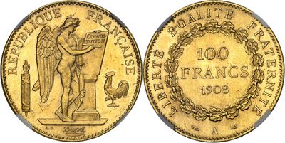 a gold coin with an image of a woman holding a bird