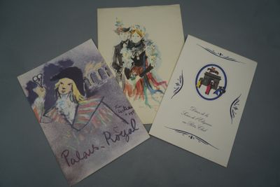 Réunion de menus divers dont Ritz, Paquebots, etc