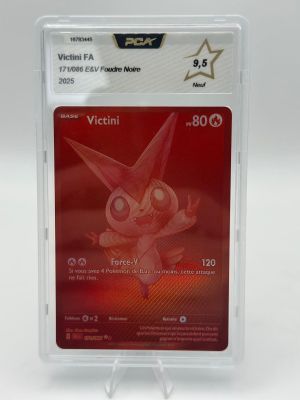 une image d'une carte à collectionner Pokémon dans un étui en plastique