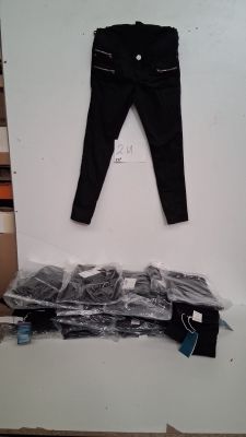 Lot de 33 pantalons femme skinny, coloris noir, différentes …