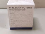 a box of mystery future cream sitting on top of a table