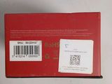the back of a red box with a barcode on it