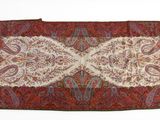 an image of a table runner with a paisley design on it