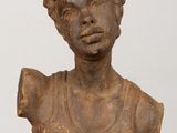 an image of a statue of a woman in a dress