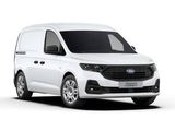 Le nouveau fourgon Ford Transit est présenté en blanc.