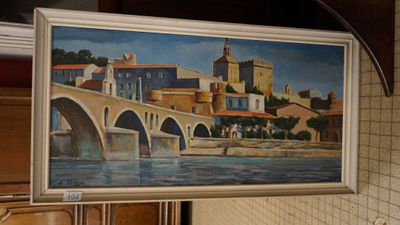 Léopold REIGNIER (1897-1981) "Avignon, palais des Papes et p…