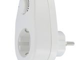 an image of a white electrical outlet with a white plug