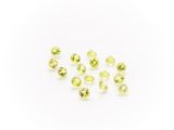 a group of yellow sapphires on a white background