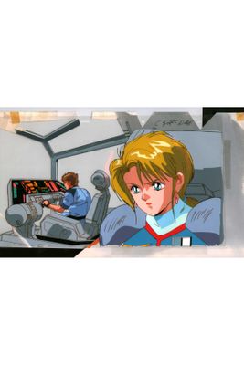 a cartoon picture of a woman playing a video game