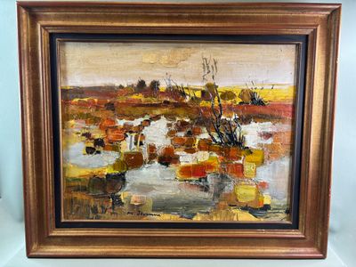 JOUENNE Michel (1933-2021) Paysage de Camargue