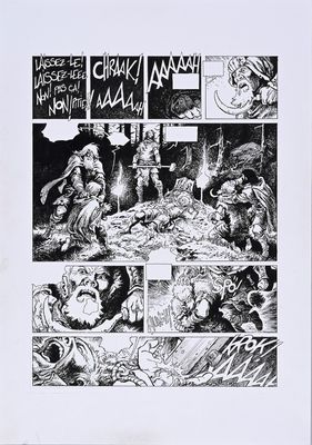an image of a black and white comic strip with a comic strip in the middle of it