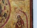 an old painting of a woman holding a child in her arms