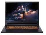 a laptop with a black and orange keyboard sitting on top of a white surface