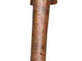 a wooden mallet with a wooden handle on a white background