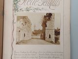a book with a picture of a castle on it