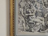 a picture of a painting on the wall of a room