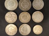 six pièces britanniques différentes