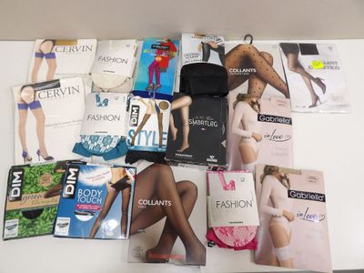 a lot of women ' s underwear and linger products on the table