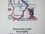 a map of france on the back of a book