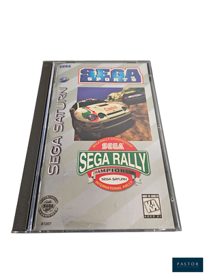 une image tirée d'un jeu vidéo intitulé « Sega Rally »