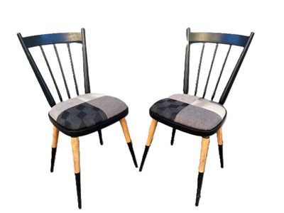 LUTERMA Estonie - Paire de chaises en hêtre sur pieds fuselé…