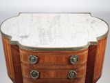 an image of a marble topped chest of drawers on a stand