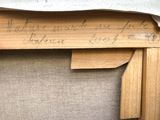 a picture of a piece of wood with writing on it