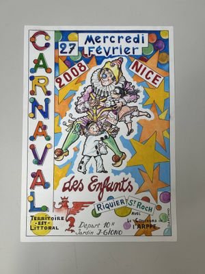 le dessin d'une femme tenant un bouquet de fleurs sur une affiche