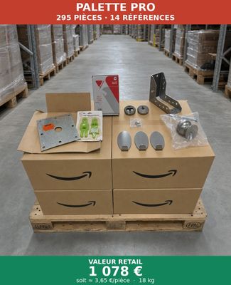 the amazon box is full of different items in the warehouse
