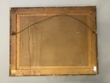 a picture of an old mirror hanging on the wall
