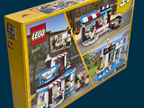 a box of legos with a picture of a train on it