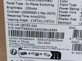 a label on the back of a box of electronics