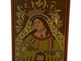 an image of a painting of a woman holding a baby