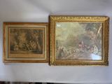 deux tableaux accrochés au mur l'un à côté de l'autre