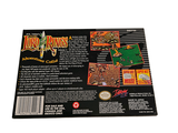 the back cover of a video game box with a picture of a baseball game