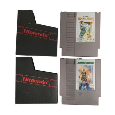 NES - NINTENDO - Lot de 2 jeux comprenant : Metal Gear et Snake's Reve - Photo 1