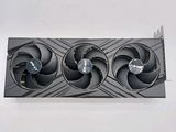 a close up of a video card with three fans