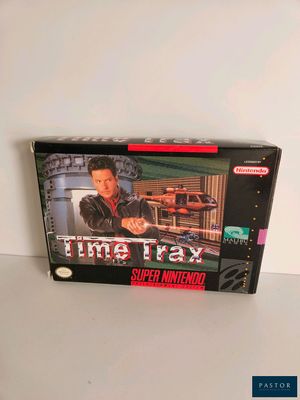 la boîte du jeu « Time Trax » pour Super Nintendo